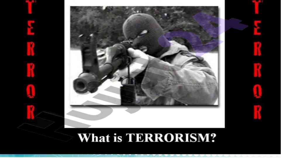 Terrorism: key questions for discussion and analysis