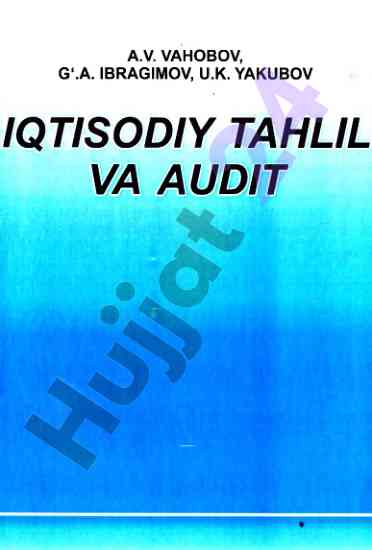 Iqtisodiy tahlil va audit darslik