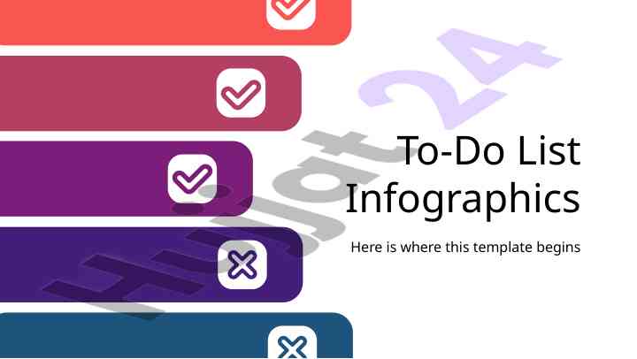 To-do list infographics design template for presentations