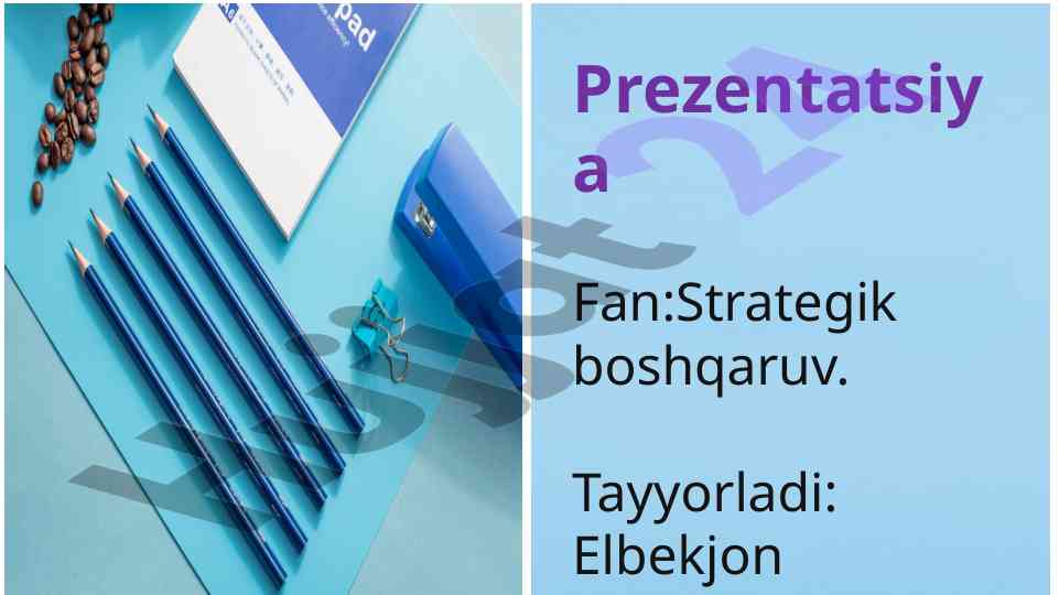 Kompaniyaning rivojlanish bosqichlari prezentatsiyasi