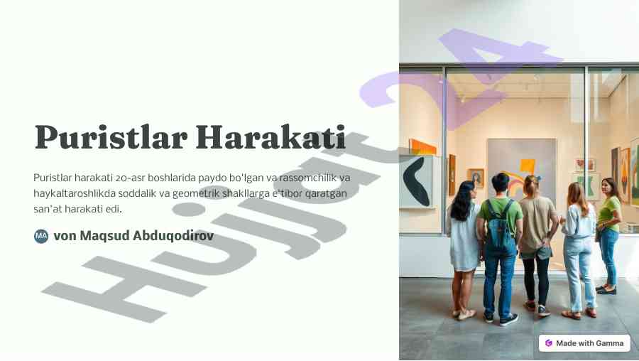 Puri4tlar harakati va uning ta'siri