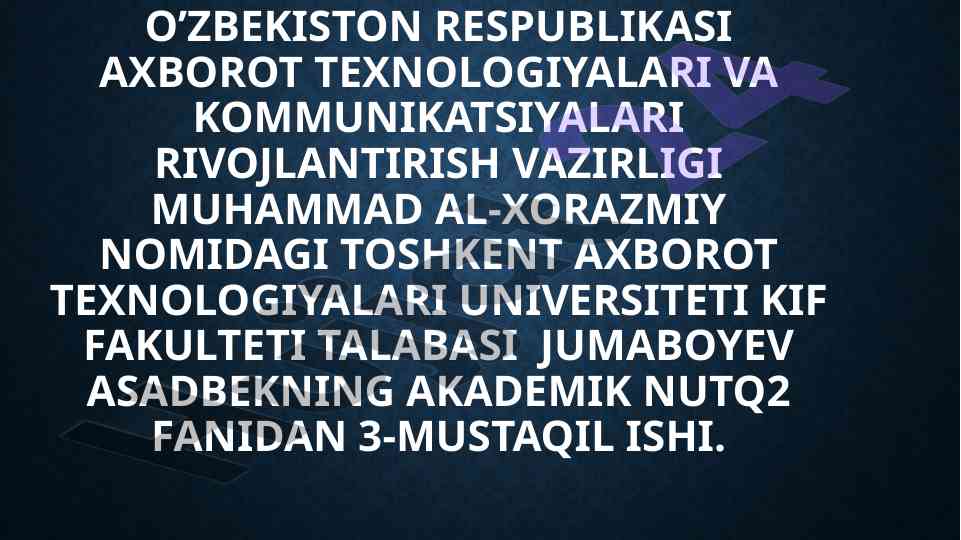 Tatu professor-o‘qituvchilari haqida ma'lumotlar