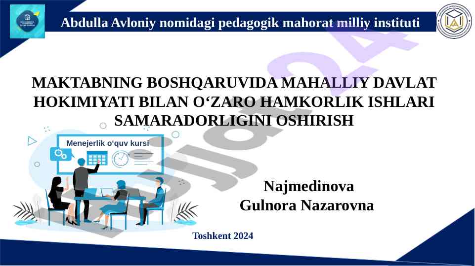 Maktab boshqaruvi va mahalliy davlat hokimiyati hamkorligi