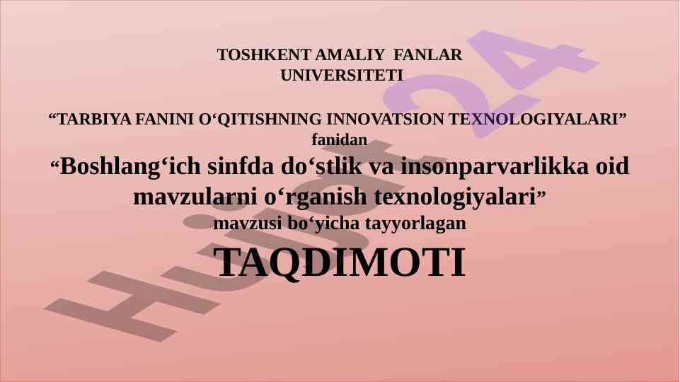 Innovatsion texnologiyalar yordamida ta’lim samaradorligi