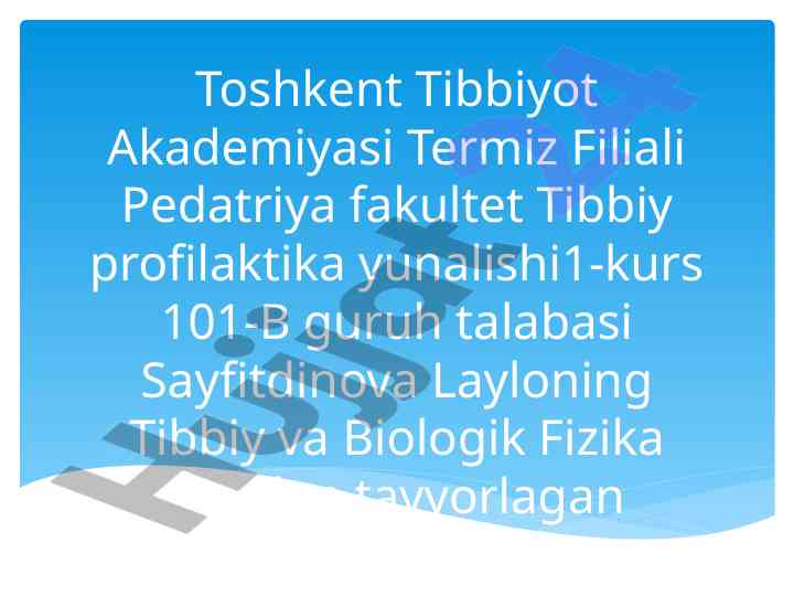 Elektrografiya usullarini fizik asoslari