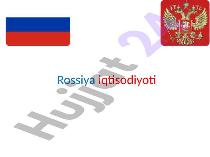Rossiya Iqtisodiyoti Va Tabiiy Resurslar