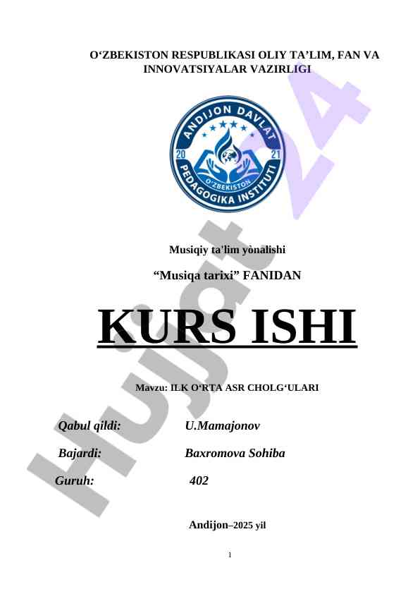 Ilk Orta Asr Cholg'ulari