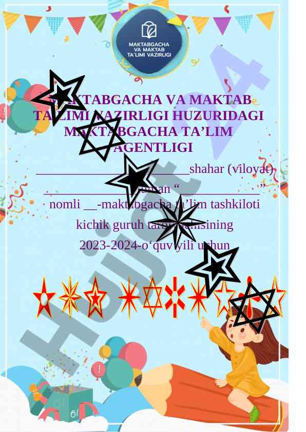 Maktabgacha ta'limda zamo'n talablari