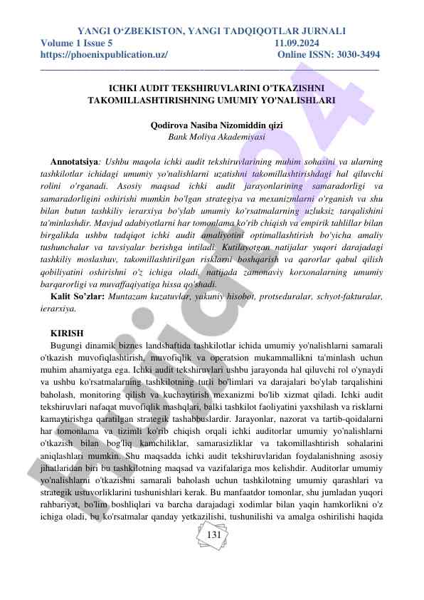 Ichki audit tekshiruvlarini takomillashtirish strategiyalari