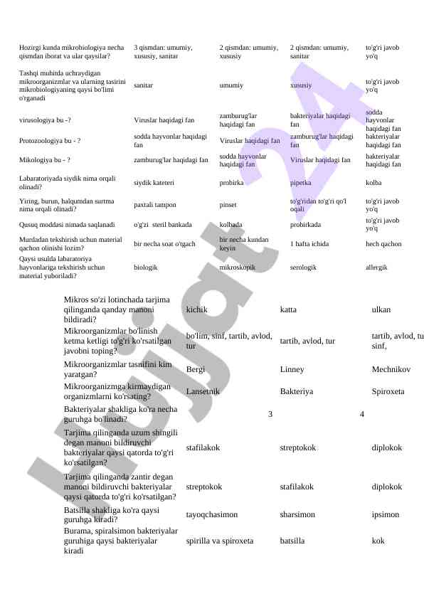 Mikrobiologiya asoslari va laboratoriya jarayonlari