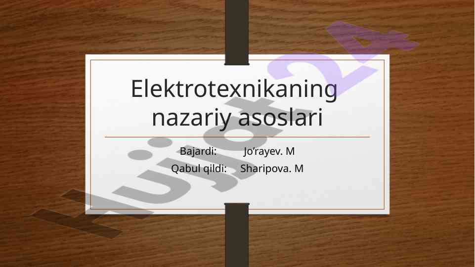 O‘zaro induksiya asoslari elektromagnit nazariyasi