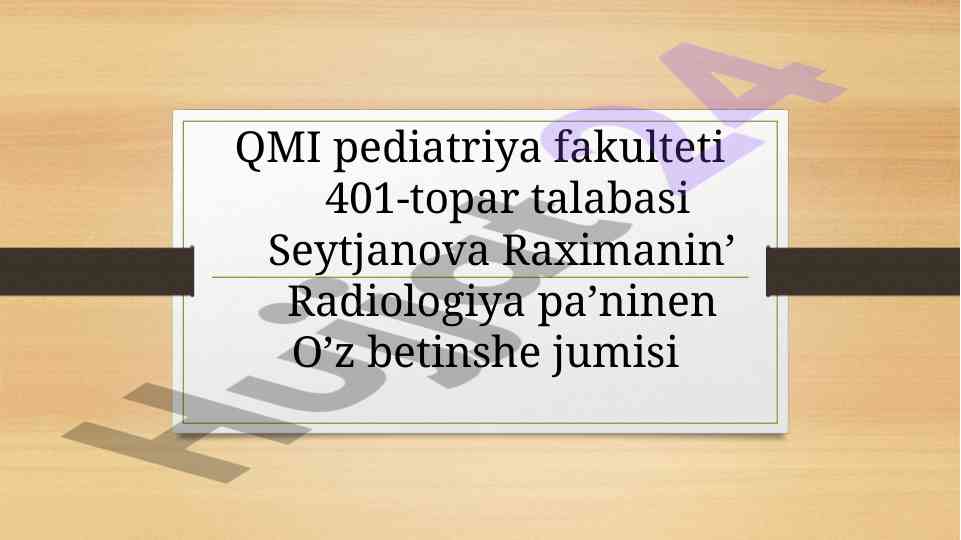 Ionlastiriwshi nurlar biologik effekti haqqinda