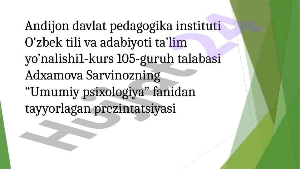 Yosh va pedagogik psixologiya tadqiqoti