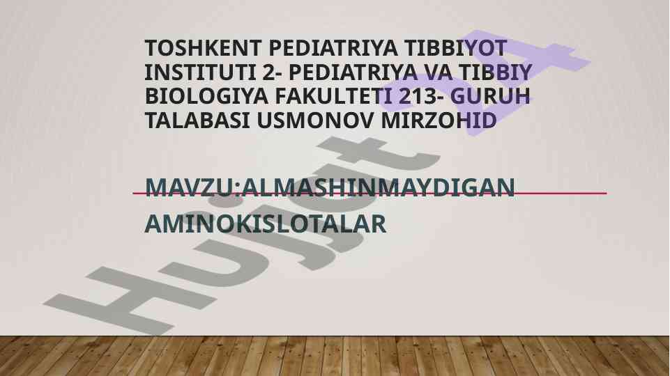 Aminokislotalar valin haqida ma'lumot
