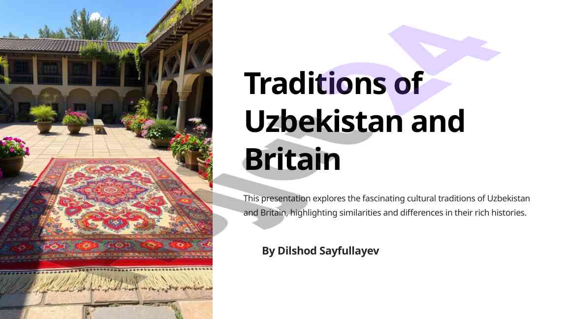 Uzbekistan va britaniya madaniyat an'analari
