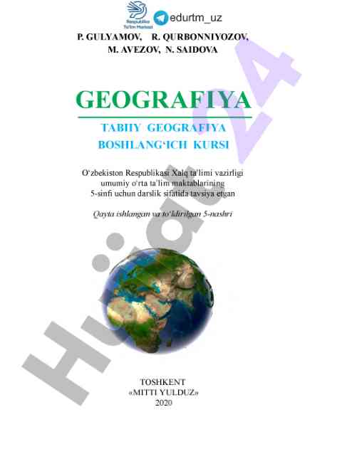 Geografiya tabiiy geografiya boshlang‘ich kursi