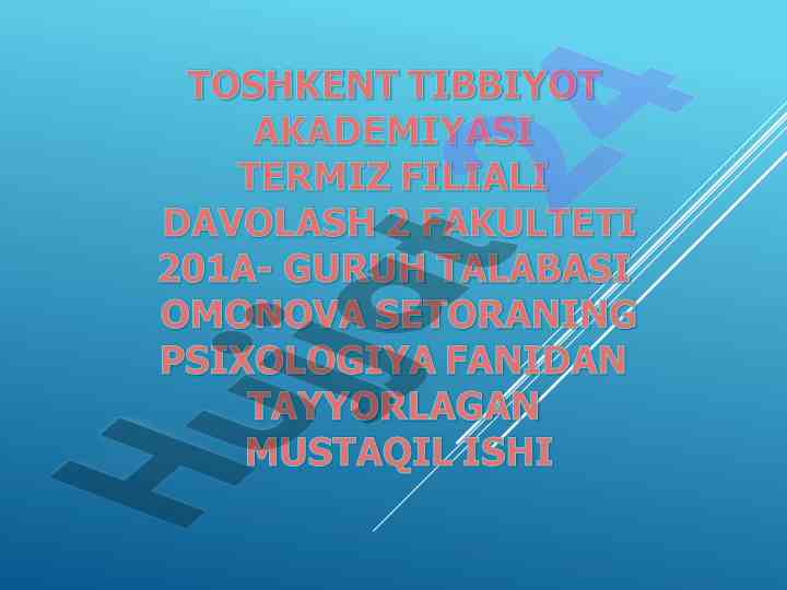 Tibbiyotda pedagogik bilimlarning oʻrni va ahamiyati