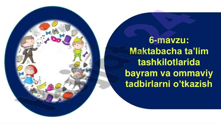 Bayram va ommaviy tadbirlarni o'tkazish rejasi