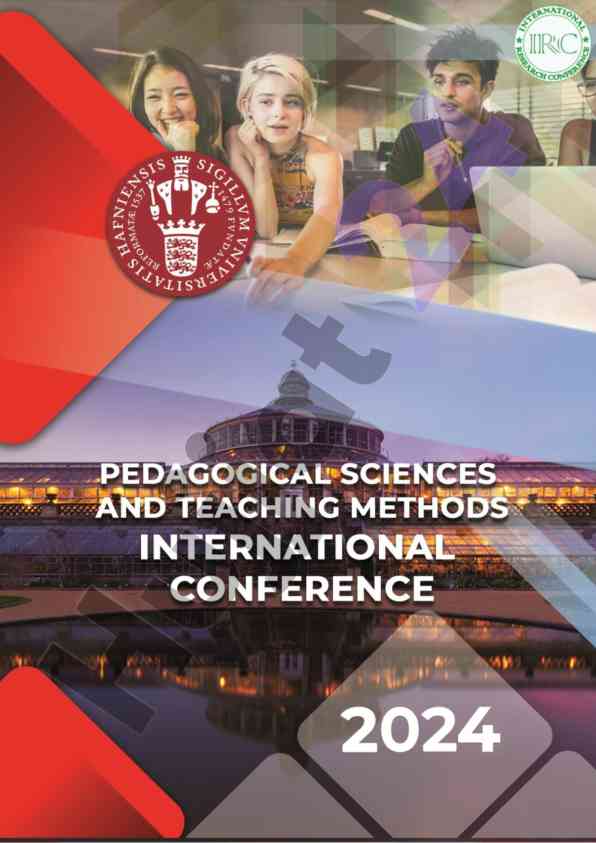 Pedagogical sciences and teaching methods conference 2024