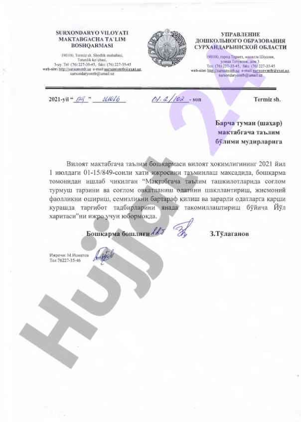 Sog‘lom hayot tarzi va sog‘lom ovqatlanish metodikasi