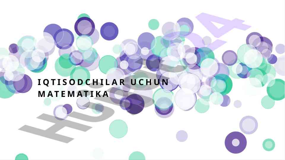 Iqtisodchilar uchun matematika vaqtning o'sishini hisoblash