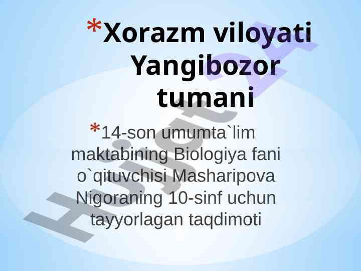 Organik olam evolutsiyasining asosiy yo‘nalishlari