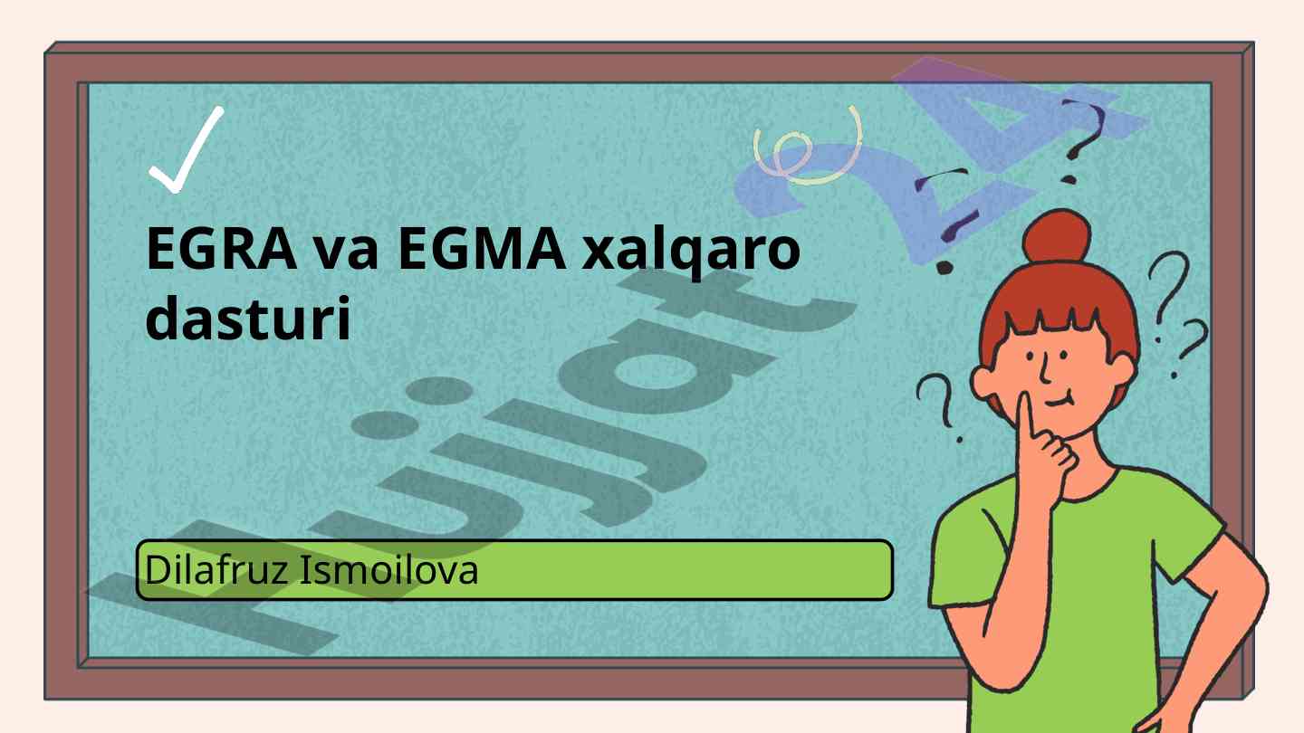 Egra va egma dasturlarining maqsadlari va tamoyillari