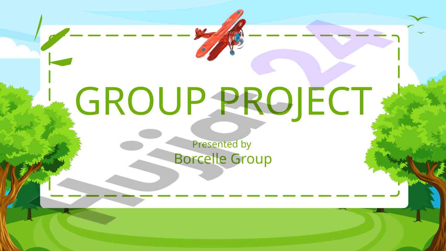 Group project overview and presentation content