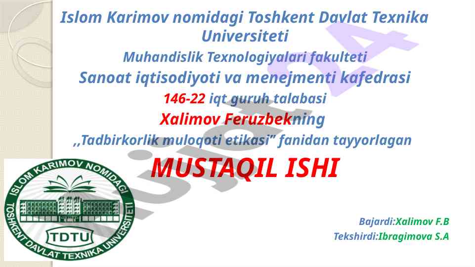 Birlashgan arab amirliklari davlati tadbirkorlik muloqoti