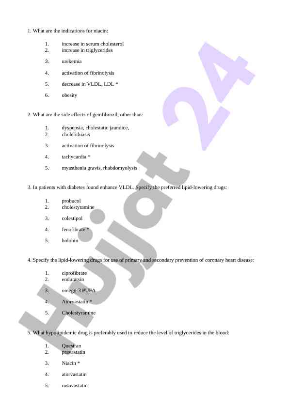 Lipid-lowering agents and their side effects