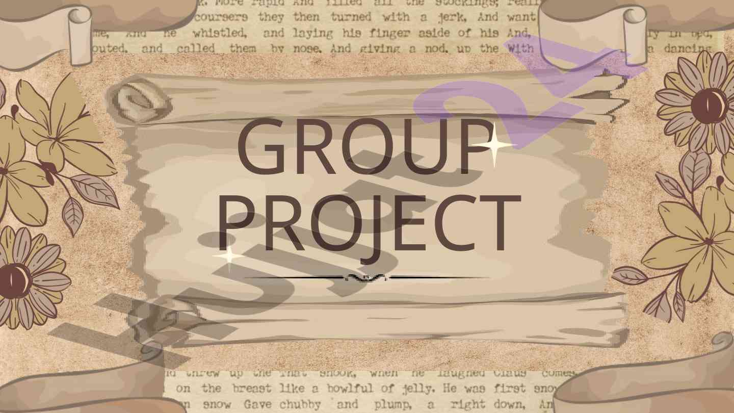 Group project overview and background objectives