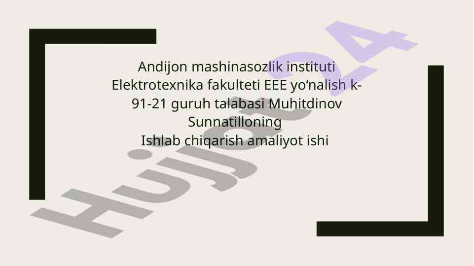 Aktiv enduktiv yuklama ostidagi kuchlanish rostlagichi