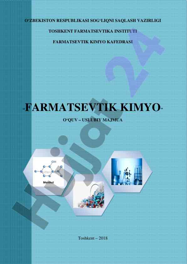 Farmatsevtik kimyo o‘quv-uslubiy majmua