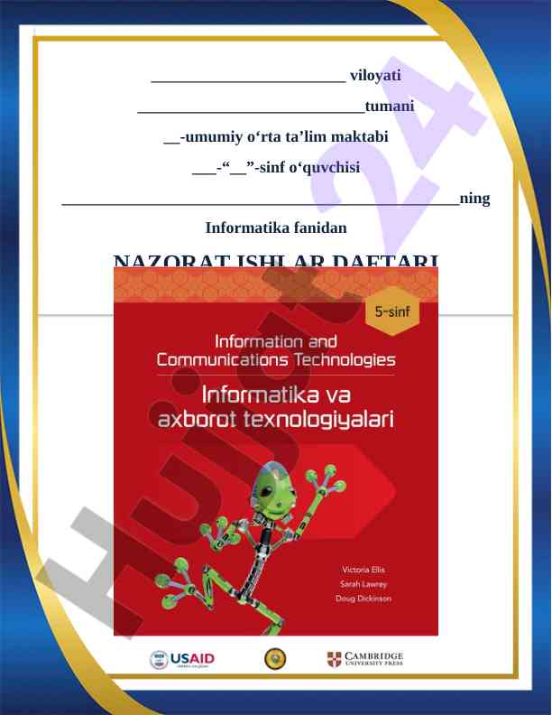 Kompyuter va microsoft word savollari