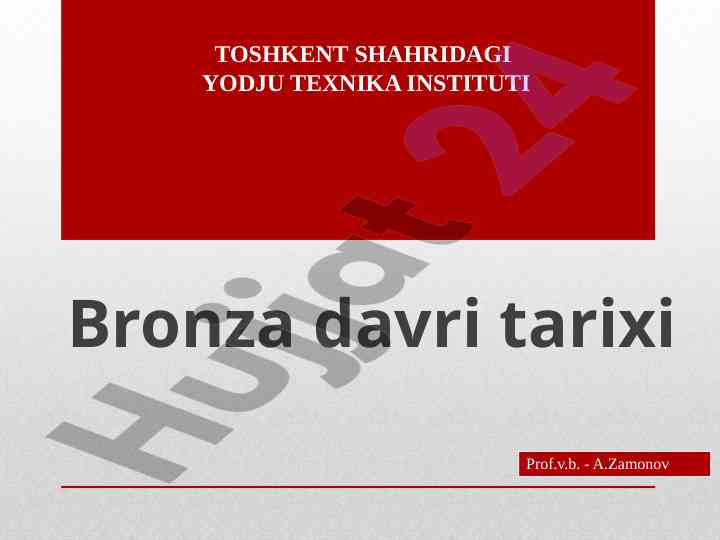 Bronza davri tarixi va madaniyatlari