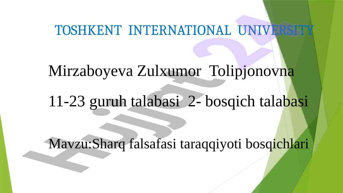 Sharq falsafasi taraqqiyoti bosqichlari