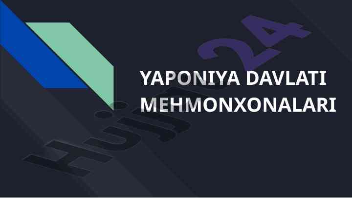 Yaponiya davlat mehmonxonalari