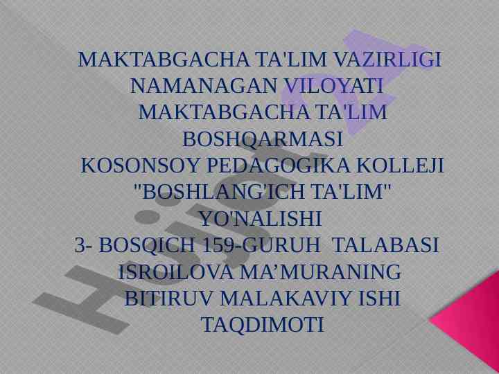 Ona tili darslarida lug'at bilan ishlash