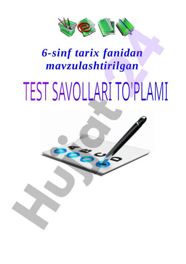 Qadimgi tarix fanidan mavzulashtirilgan ishlar