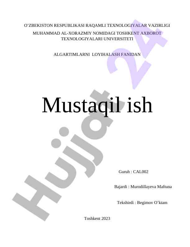 Chiziqli algebraik tenglamalar sistemasi baholash