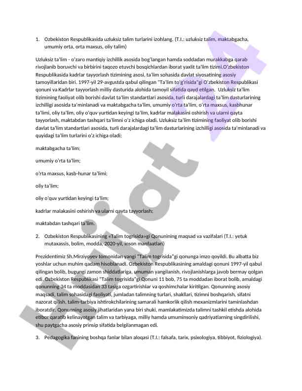 Uzluksiz taʼlim tizimini izohlaydigan qo‘llanma