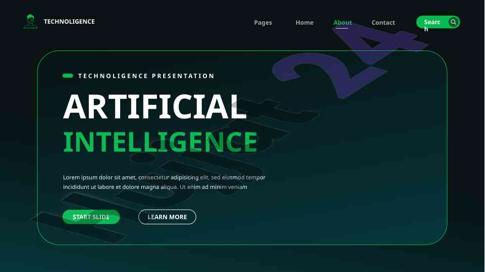 Technoligence artificial intelligence presentation