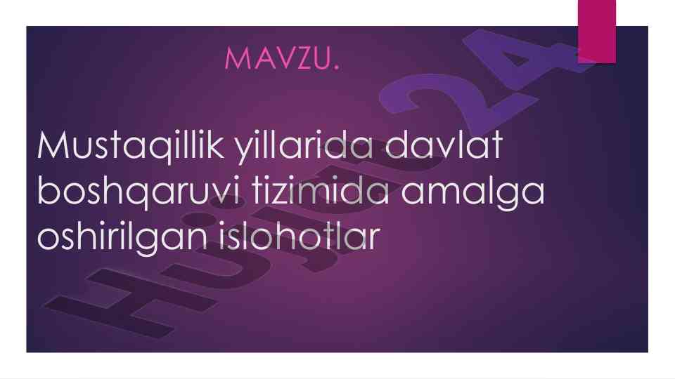 Ozbekistonning taraqqiyot yoli va ta'lim tizimi