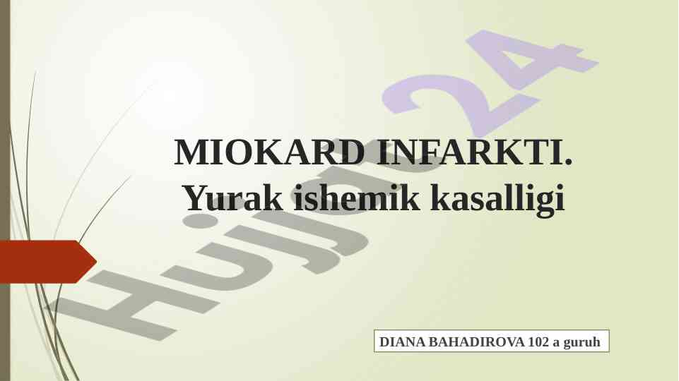 Miyokard infarkti va yurak ishemik kasalliklari