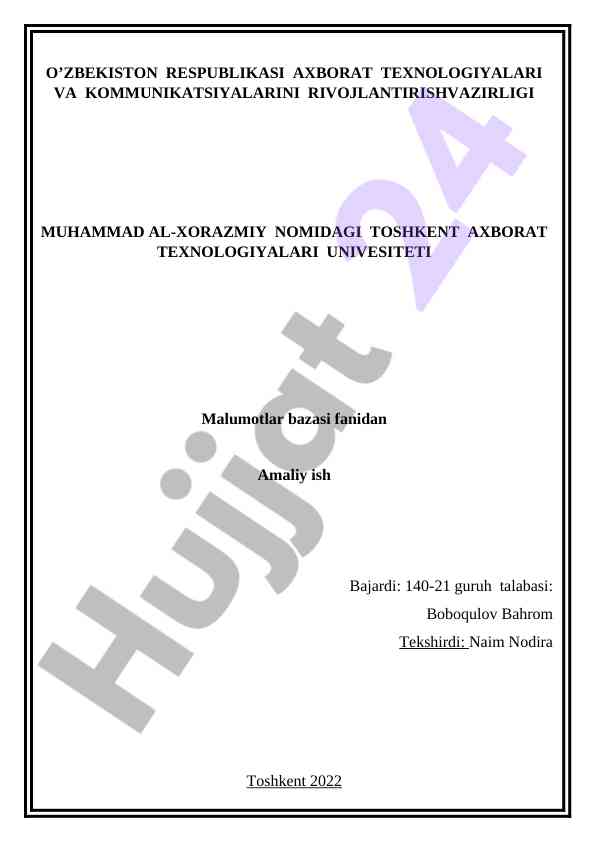 Amaliy ishda union, intersect va minus foydalanish