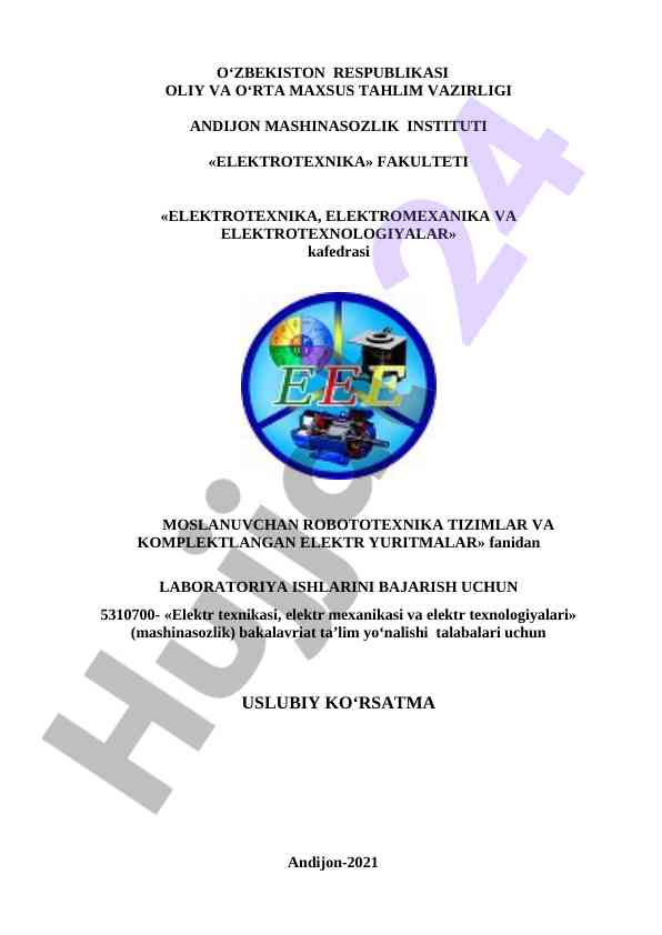 Laboratoriya ishlari uchin elektr texnikasi