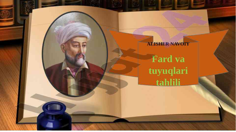 Alisher navoiy va tuyuqlar tahliili