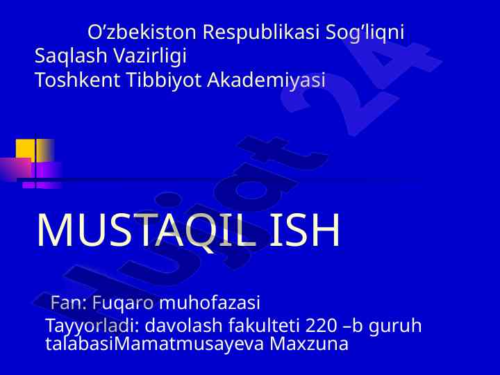 Zaharlovchi moddalar turlari va ularning ta'siri