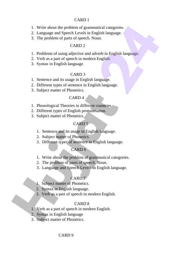 Grammatical categories and their role in english