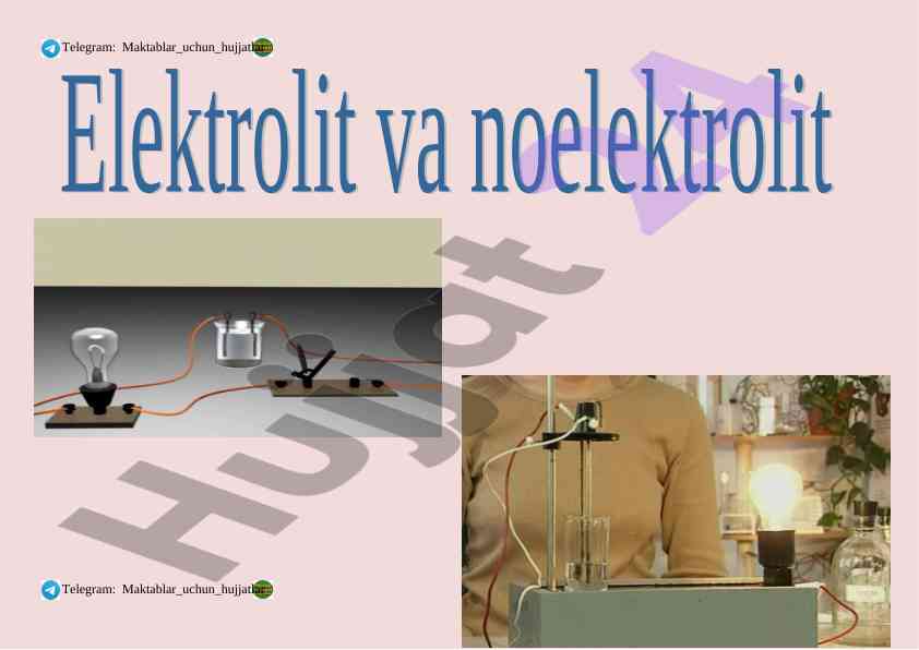 Kislota va elektrolitlar ta’siri laboratoriya ishlari